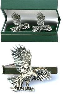 【送料無料】メンズアクセサリ&mdash;　イーグルランディングカフスボタンタイクリップバースライドメンズセットeagle landing cufflinks amp; tie clip bar slide mens gift set falconry hawk present｜hokushin