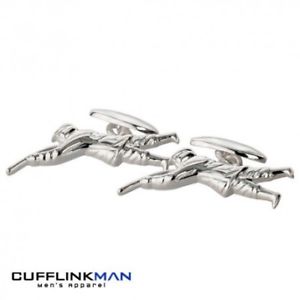 【送料無料】メンズアクセサリ&mdash;　シルバープレートカフスボタンgone shooting silver plate cufflinks｜hokushin