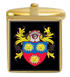 【送料無料】メンズアクセサリ―　ピアソンスコットランドカフスボタンボックスコートpearson scotland family crest surname coat of arms gold cufflinks engraved box