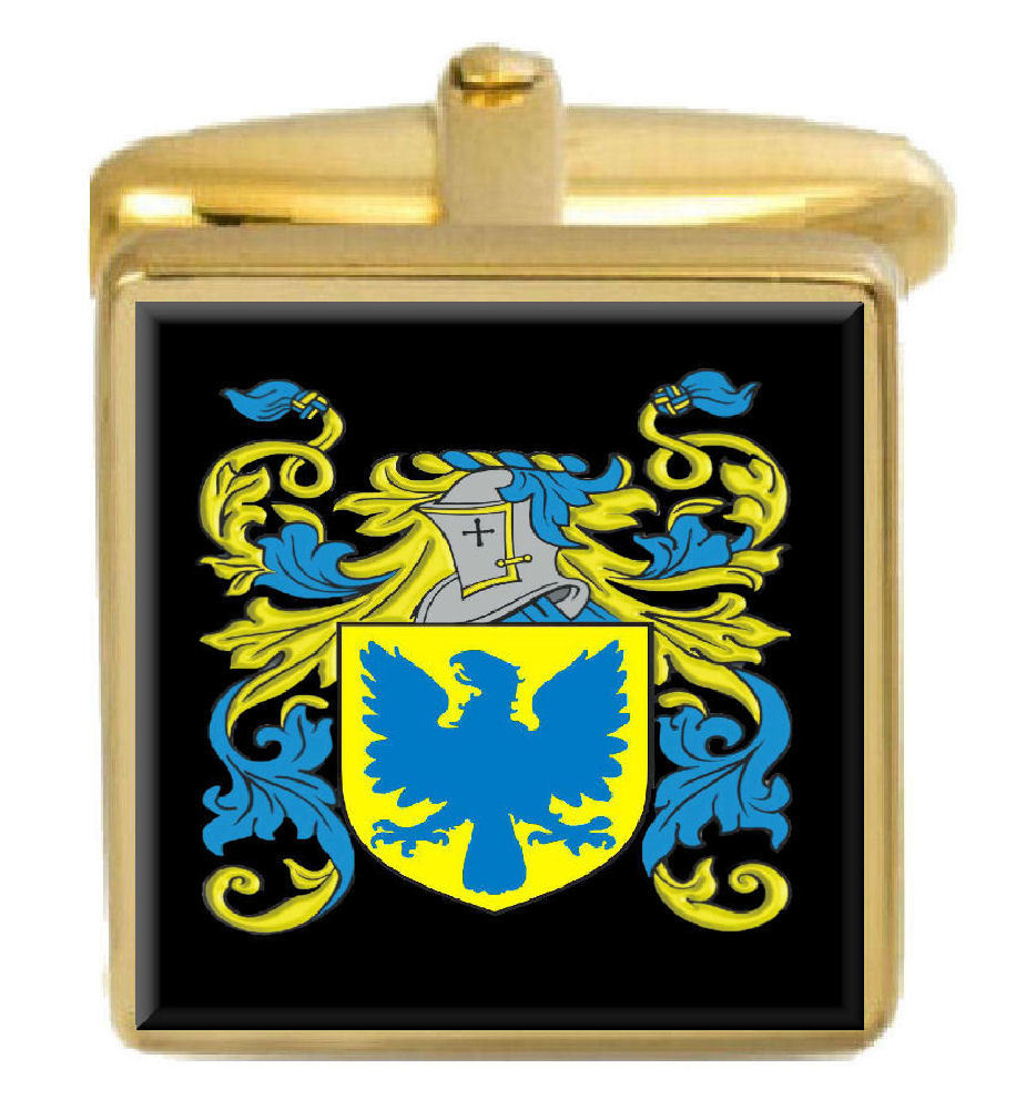 【送料無料】メンズアクセサリ―　フォスターアイルランドカフスボタンボックスコートforster ireland family crest surname coat of arms gold cufflinks engraved box