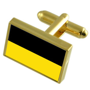 【送料無料】メンズアクセサリ&mdash;　オステンドベルギーゴールドフラッグカフスボタンボックスostend city belgium gold flag cufflinks engraved box｜hokushin