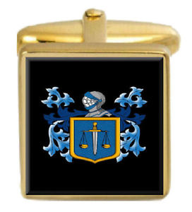 【送料無料】メンズアクセサリ&mdash;　アイルランドカフスボタンボックスコートjustice ireland family crest surname coat of arms gold cufflinks engraved box｜hokushin