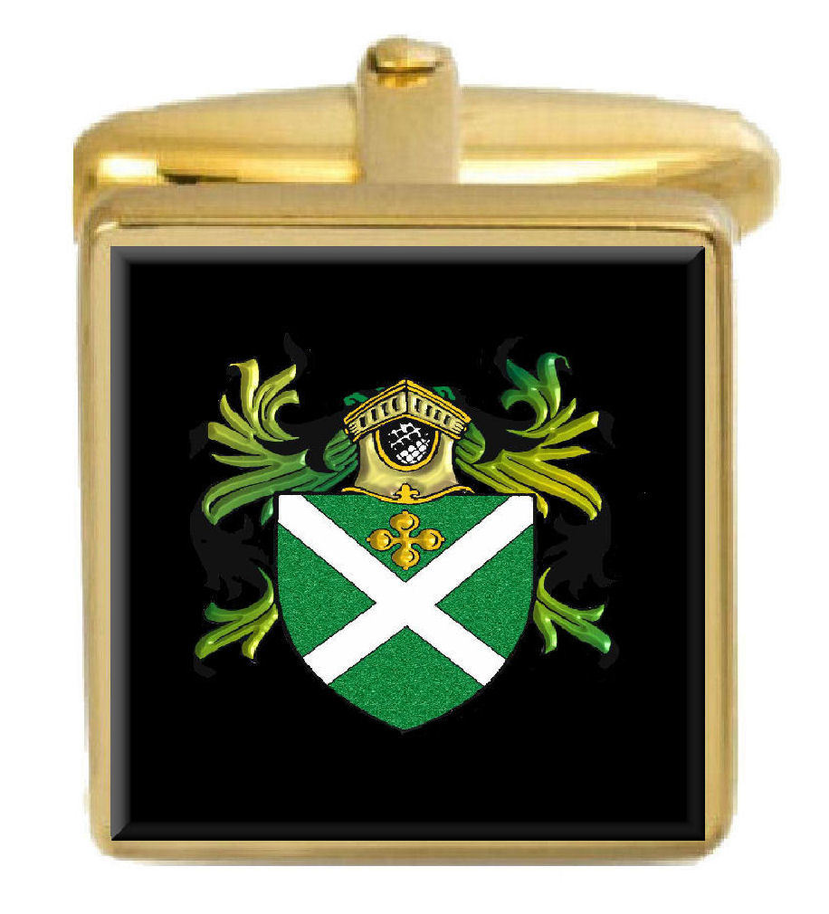 【送料無料】メンズアクセサリ&mdash;　イングランドカフスボタンボックスコートkellett england family crest surname coat of arms gold cufflinks engraved box｜hokushin