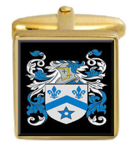 【送料無料】メンズアクセサリ―　アイルランドカフスボタンボックスコートmcbrien ireland family crest surname coat of arms gold cufflinks engraved box