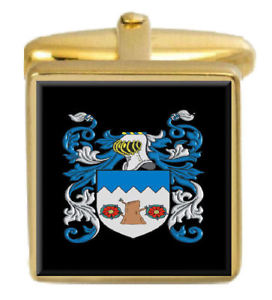 【送料無料】メンズアクセサリ―　シードイングランドカフスボタンボックスコートseed england family crest surname coat of arms gold cufflinks engraved box