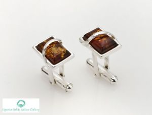 【貨物輸送無料】メンズ佩び物― natural baltic amber sterling925cufflinks hand engravingnatural baltic amber sterling silver 925 cufflinks hand engraving