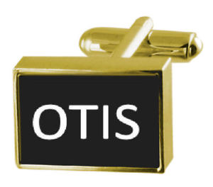 【送料無料】メンズアクセサリ―　カフリンクスマネークリップオーティスengraved money clip with cufflinks name otis