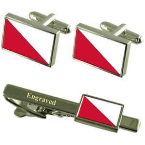 【送料無料】メンズアクセサリ―　ユトレヒトオランダカフスボタンタイクリップセットutrecht city netherlands flag cufflinks engraved tie clip set