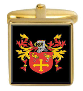 【貨物輸送無料】メンズ付属物― クリゼロウカフスリンクボックスセットclitherow england family crest coat of arms heraldry cufflinks box set engraved