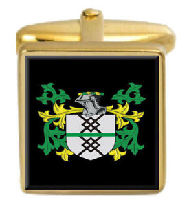 【貨物輸送無料】メンズ付属物― イングランドカフスボタンボックスセットファミリークレストコートgoodliffe england family crest coat of arms heraldry cufflinks box set engraved