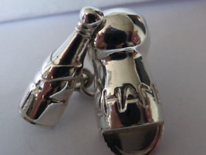 【貨物輸送無料】メンズ付属物― スターリングシルバーコルクイングランドボトルカフリンクス925 sterling silver cork and bottle cufflinks made インチ england