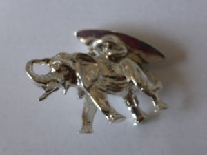 【貨物輸送無料】メンズ佩び物― スターリングシルバーエレファントカフリンクス925 sterling silver elephant cufflinks made インチ england