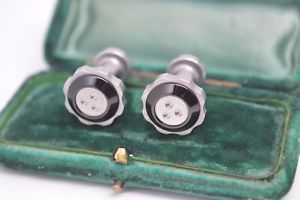 【貨物輸送無料】メンズ付属物― マクラーレンスチールカフリンクスロンドンリンクrare brushed steel cufflinks made for mclaren by links of london b596