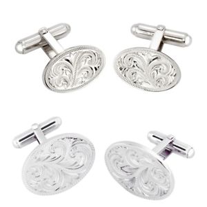 【貨物輸送無料】メンズ佩び物― ハンドメイドカフリンクススターリングシルバースクエアカフリンクスhandmade engraved cufflinks sterling silver 925 oval rectangle square cufflinks