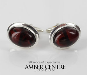 【貨物輸送無料】メンズ佩び物― イタリアクラシックシルバーカフスボタンバルト￥italian made classic 925 silver cufflinks genuine baltic amber cf007 rrp115