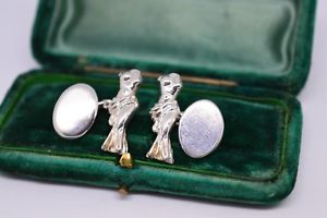 【貨物輸送無料】メンズ付属物― ヴィーナスビンテージスターリングシルバーロンドンリンクカフリンクスvintage sterling silver cufflinks of venus de milo by links of london b172