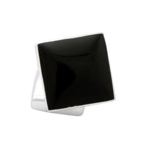 【貨物輸送無料】メンズ佩び物― スターリングシルバーオニキススクエアチェーンカフリンクス925 sterling silver onyx doublesided square chain cufflinks