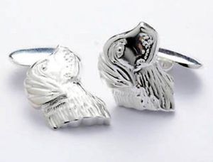 【貨物輸送無料】メンズ佩び物― スターリングシルバーカフスボタンカフリンクスsterling silver retriever cufflinks cuff links dog lover gift idea