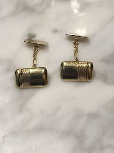 【送料無料】メンズアクセサリ―　イエローゴールドカフリンクスgents 9ct 9k 375 yellow gold, cufflinks