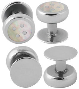 【送料無料】メンズアクセサリ―　アリノーマンスターリングパールスタッドシルバー ari d norman sterling silver set of 4 mother of pearl studs gift boxed dad