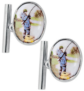 【送料無料】メンズアクセサリ―　ノーマンスターリングシルバーカフスボタンari d norman sterling silver fisherman cufflinks gift boxed birthday fathers day