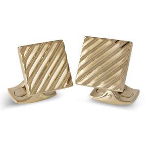 【送料無料】メンズアクセサリ―　ディーキンフランシススクエアエンジンオンカフスボタンゴールドdeakin amp; francis square engine turned cufflinks gold finish