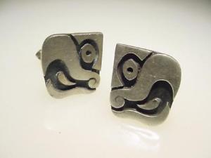 【送料無料】メンズアクセサリ―　ビンテージアントニオスターリングメキシコシルバーオウムカフリンクスvintage antonio pineda sterling mid century mexican silver parrot cuff links 29,850円
