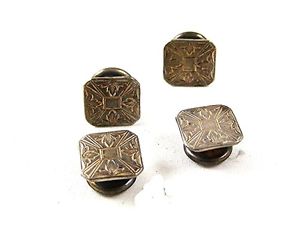【送料無料】メンズアクセサリ―　アールデコスナップリンクパークロジャーart deco snap link sterling silver cufflnks by park roger jiffy 91916