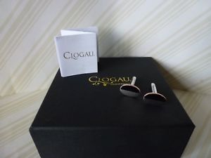 【送料無料】メンズアクセサリ―　ゴールドシルバーローズゴールドオニキスカフスボタン￥clogau gold, silver amp; rose gold onyx cufflinks rrp 169