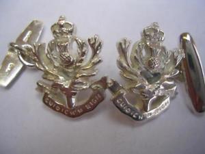 【送料無料】メンズアクセサリ―　ニュー925スターリングqueens own highlanders qohカフスリンク 925 sterling silver queens own highlanders qoh regiment mens cufflinks