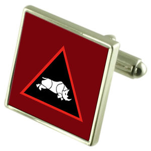 【送料無料】メンズアクセサリ―　uk 1925カフスリンクarmy uk 1 division silver 925 cufflinks