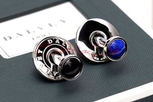 【送料無料】メンズアクセサリ―　カフリンクスステンレススチールオニキスボールdalvey cuff links stainless steel onyx lapislazuli ball