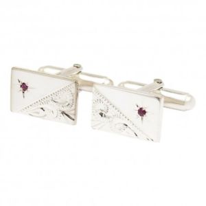 【送料無料】メンズアクセサリ―　スターリングシルバールビーカフリンクスエスクァイアsterling silver ruby cufflinks esquire 27,346円