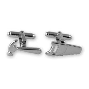 【送料無料】メンズアクセサリ―　スターリングシルバーハンマーカフリンクスsterling silver hammer amp; saw cufflinks 27,365円