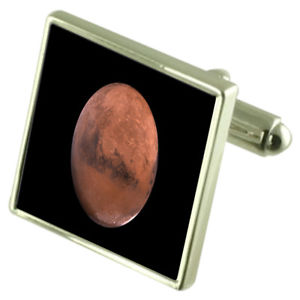 【送料無料】メンズアクセサリ―　カフスボタンオプションボックスオンplanet mars sterling silver cufflinks optional engraved box