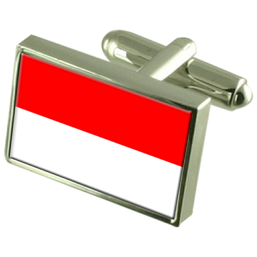【送料無料】メンズアクセサリ―　ウィーンオーストリアスターリングシルバーフラグカフスボタンボックスvienna austria sterling silver flag cufflinks engraved box