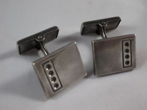 【送料無料】メンズアクセサリ―　カフフィンランドシルバーデザインmodernist cuffs kultaseppa salovaara finland 813 silver design by 1968