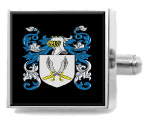 【送料無料】メンズアクセサリ―　ウェールズカフスボタンメッセージボックスpenry wales heraldry crest sterling silver cufflinks engraved message box
