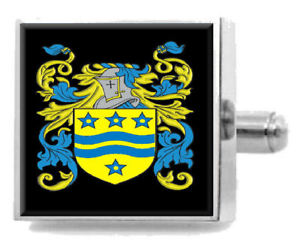 【送料無料】メンズアクセサリ―　イギリスカフスボタンボックスpoultney england heraldry crest sterling silver cufflinks engraved box