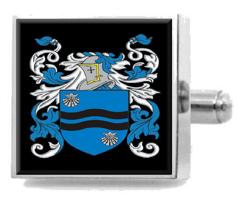 【送料無料】メンズアクセサリ―　アイルランドカフスボタンボックスmacmahon ireland heraldry crest sterling silver cufflinks engraved box