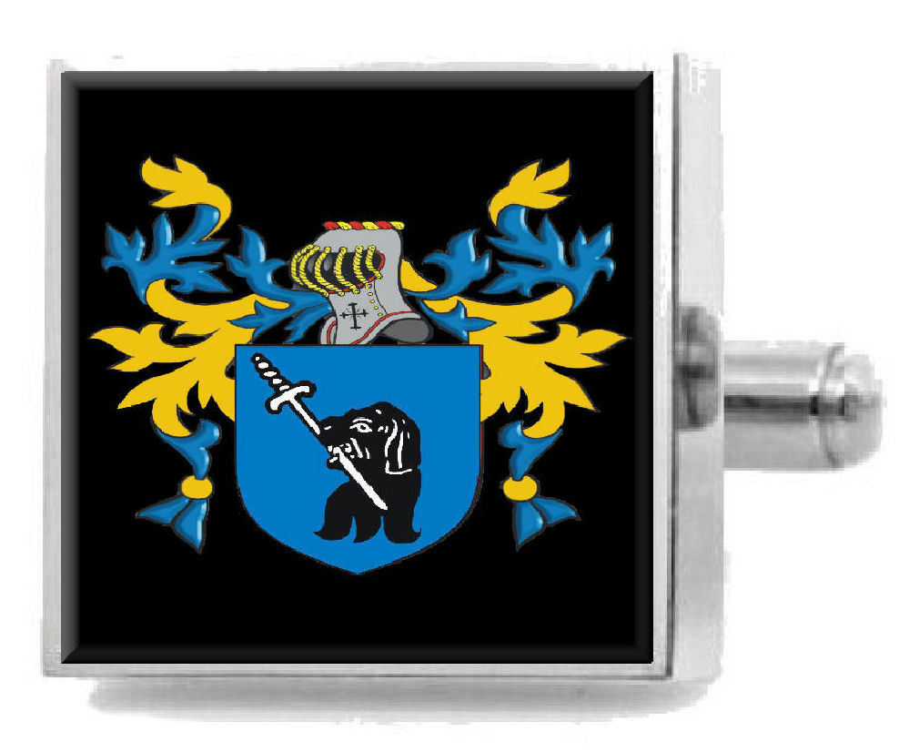 【送料無料】メンズアクセサリ―　イギリスカフスボタンメッセージボックスloxly england heraldry crest sterling silver cufflinks engraved message box
