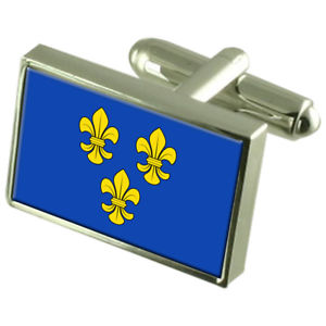【送料無料】メンズアクセサリ&mdash;　ヴィースバーデンドイツスターリングシルバーフラグカフスボタンボックスwiesbaden city germany sterling silver flag cufflinks engraved box｜hokushin