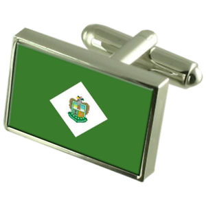 【送料無料】メンズアクセサリ&mdash;　ババオヨエクアドルスターリングフラグカフスリンクbabahoyo city ecuador sterling silver flag cufflinks engraved box｜hokushin