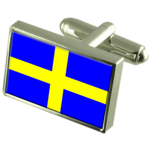 【送料無料】メンズアクセサリ―　ツーロンフランススターリングフラグカフスリンクtoulon city france sterling silver flag cufflinks engraved box 28,587円