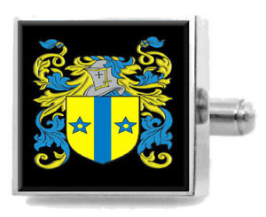 【送料無料】メンズアクセサリ―　スコットランドカフスボタンボックスmccaulay scotland heraldry crest sterling silver cufflinks engraved box