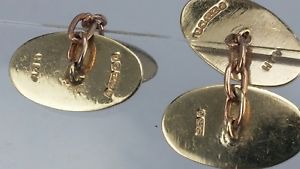 【貨物輸送無料】メンズ付属物― ラグジュアリーゴールドカフリンクスボックスswinging 1960s luxury 9コンピュータ断層撮影法 gold cufflinks fully hallmarked インチ a  box