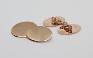 【貨物輸送無料】メンズ佩び物― ローズゴールドカフリンクス9コンピュータ断層撮影法 rose gold cufflinks