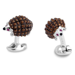 【送料無料】メンズアクセサリ―　ディーキンフランシスシルバーエナメルハリネズミカフスボタンルビーdeakin and francis silver amp; enamel hedgehog cufflinks ruby eyes 53,988円