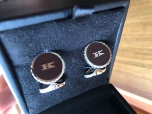 【貨物輸送無料】メンズ佩び物― ドルカフスボタンボックスシルバーハンドメイド695 kiton cufflinks sternling silver hand made for men  インチ box