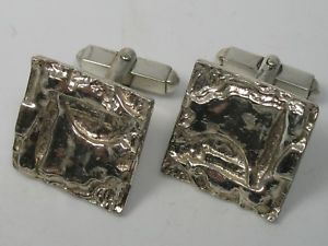 【貨物輸送無料】メンズ付属物― トップビンテージモダニストデザイナーカフスボタンシルバーtheodor fahrner top vintage modernist designer cufflinks from 925 silver